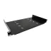 Bandeja Fixa Padrão 19" 1U x 250mm Fixação Frontal Cor Preta