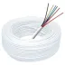 Cabo Alarme Multicores 6 Vias 0,50mm 6x50 100% Cobre 100m Branco