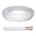 Cabo Paralelo 2x22 AWG 100% Cobre Branco 100m Telecam