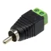 Conector Rca Macho Com Borne Cftv Audio Video