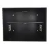 Mini Rack Padrão 19" 8U x 350mm - PRETO- Porta com Visor Acrílico Preto