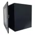 Rack Organizador 19" 7U Preto Com porta visor em Acrilico para DVR, NVR CFTV