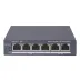 Switch Hikvision DS-3E1506P-EI/M – Smart Gigabit PoE com 4 Portas + 2 Uplink Gigabit